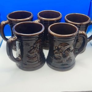 1930s-1940s Era mccoy bucaneer mugs